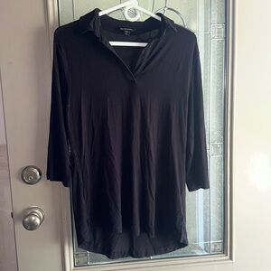 Women’s Black Medium Port Authority Quarter Sleeve Blouse